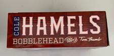 2016 Texas Rangers Cole Hamels Bobblehead NIB with Sam Dyson Autograph On Top