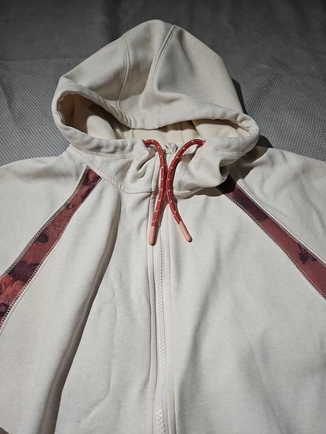 burton floral full zip snowboard top hoodie