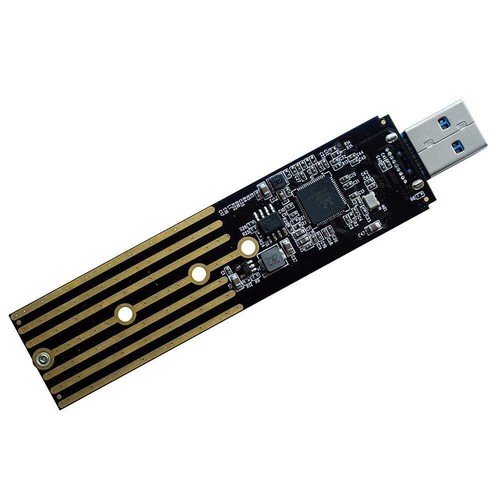NVMe to USB Adapter, M.2 SSD to USB 3.1 Type A Card, PCIe Hard❀ Based Key S3Z2 - Photo 4/12