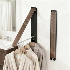Clothes Drying Rack Wall Mounted for Laundry, Retractable  Foldable Clothes Han