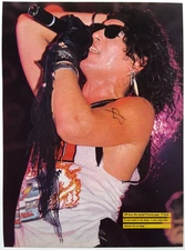 RATT STEPHEN PEARCY LIVE VINTAGE 80'S FULL PAGE MAGAZINE PINUP POSTER CLIPPING A