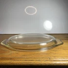 Vintage Clear Pyrex Replacement Glass Lid 945C 945 C Oval Dome2