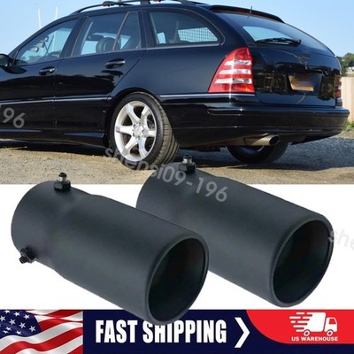 Exhaust Pipe Tip Rear Tail Throat Muffler StainlessSteel For Benz C240 Sport