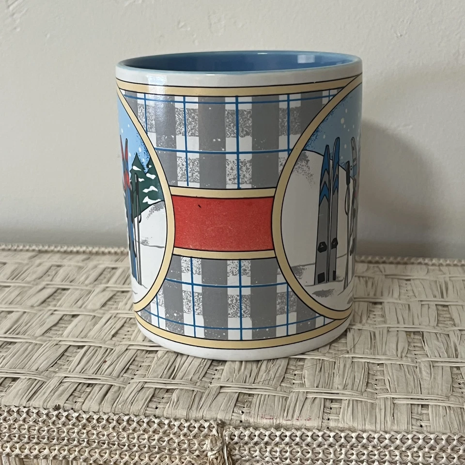 Taza de café de esquí Mugs de Ganz, cielos coloridos en la nieve, diseño de 10 oz por Papel Foto 2 de 4