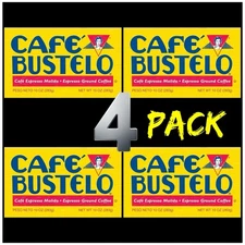 Cafe Bustelo Espresso Ground Coffee 10oz Brick 4 Pack NWT 10oz/ 283g Per Pack