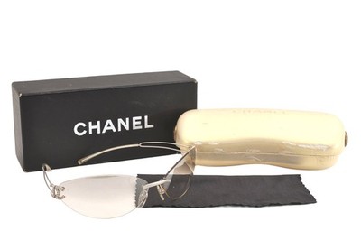 希少✨CHANEL Sunglasses Coco Mark l y2k Authentic CHANEL Vintage Sunglasses Titanium CC Logos CoCo