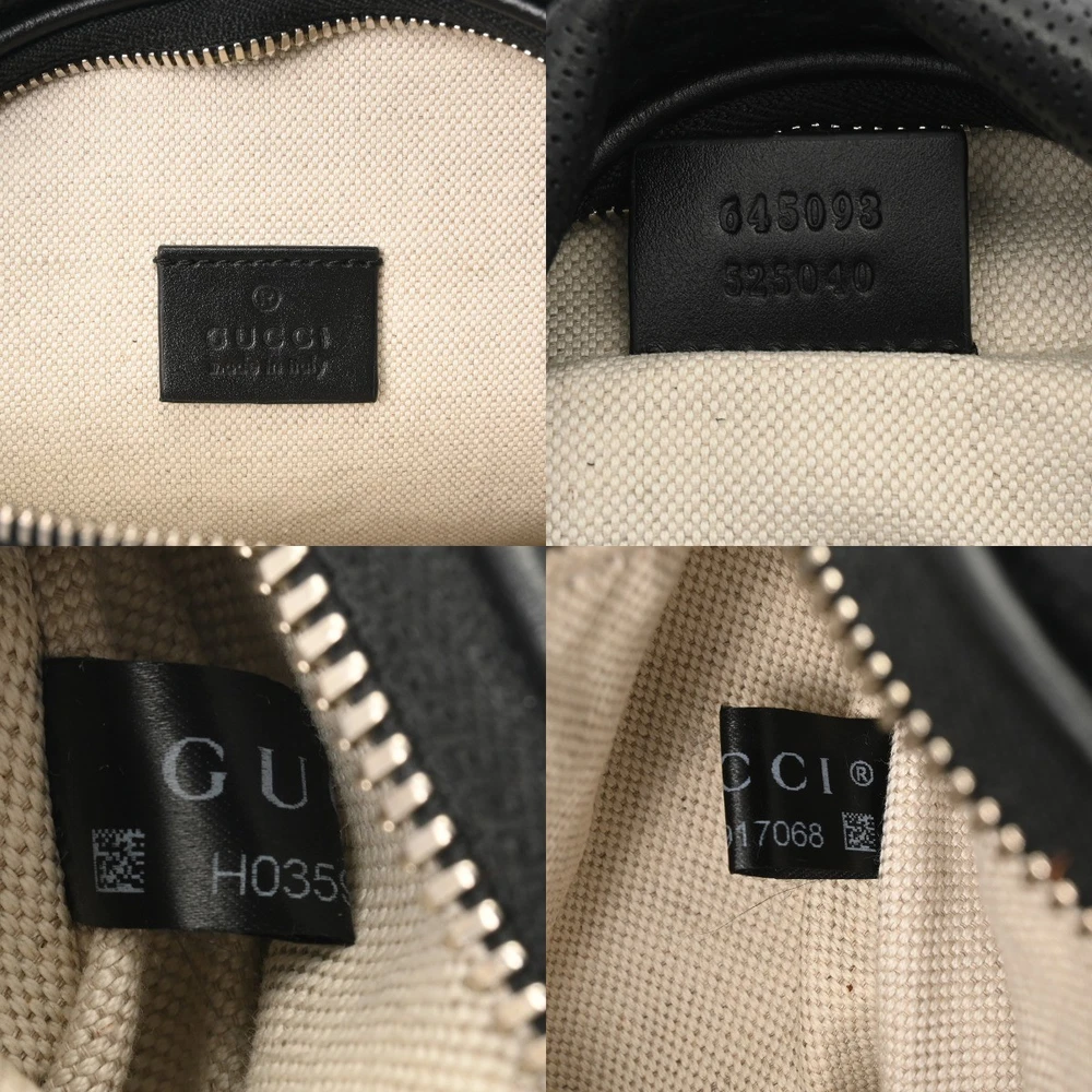 GUCCI GG Embossed Leather Belt Bag for Men in Black