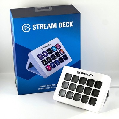 Elgato Stream Deck MK.2 Studio-Controller mit 15 Makrotasten - Weiß (10GBA9911)