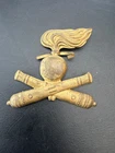 WW2 Italian Artillery Badge Crossed Cannons WW2 Military Brass Insignia 26TH REG