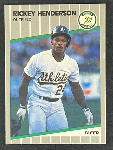 Rickey Henderson #U-54 1989 Fleer Update card
