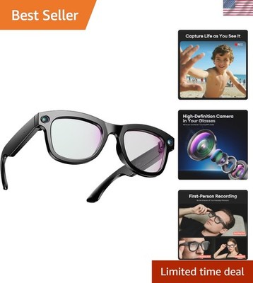 Minimalist 1080P Camera Glasses for Hands-Free Recording & Music Playback