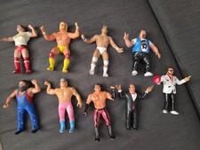 LJN WWF Figures Lot of 9 Tito Jimmy Hart Mean Gene Captain Lou Hulk Piper Brutus