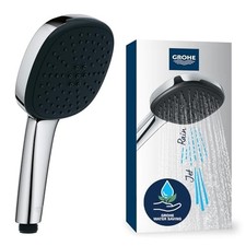GROHE Vitalio 110 Duschkopf wassersparend 6l/min 2 Strahlarten eckig chrom