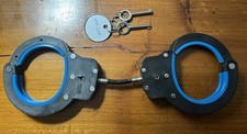 Vintage Handcuffs EXTREMELY RARE TRI-LOCK HANDCUFFS & KEYS & BOX Excellent Cond.