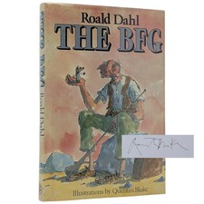 The BFG ROALD DAHL First Edition 1982 w/ SIGNED FDC by Quentin Blake ILLUSTRATED