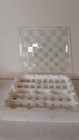 Vintage Bombay Company  Glass  Chess  Set 14" -New in Original Box — photo 1