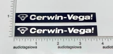 Cerwin Vega Silver Speaker Badge Emblem Custom Made Aluminum AT-8 AT-10 AT-15