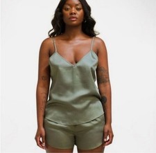 NIB XL ETTITUDE Sateen Cami In Moss