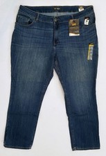 NEW Lee Legendary Mid Rise Straight Leg Stretch Jeans Seattle Blue Women's 22W