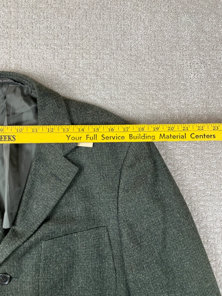 Nuevo con etiquetas Blazer Ermenegildo Zegna Para Hombres 38R Cashco Verde 3 Botones Abrigo Tareas Cuero Foto 3 de 4