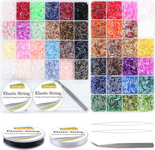 14400Pcs Tube Beads Kit, Glass Bugle Seed Beads Small Craft Beads for DIY Crafti