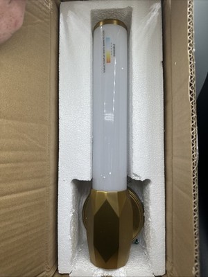 Z-Lite 1010-1S-MGLD-LED Cooper 4.75 inch Bathroom Wall Sconce, Modern Gold