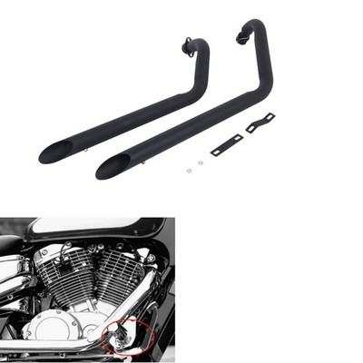 Motorcycle Exhaust Pipe Systems Fit for Honda Shadow VT1100C VT1100CL Black