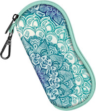 Glasses Case with Carabiner, Ultra Light Portable Neoprene Zipper Sunglasses Sof