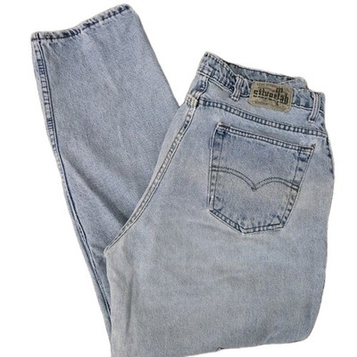 パンツ 90s silverTab Loose Made in USA VTG 90s Levis SilverTab Loose Fit Baggy Jeans Mens Light Wash