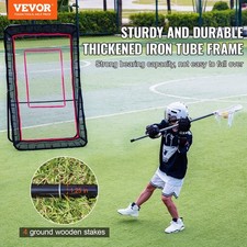 For Lacrosse Rebounder For Backyard, 4x7 Ft Volleyball Bounce Back Net, Pitchb
