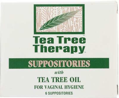 Tea Tree Therapy Vaginal Suppositories Pack of 6 for Vaginal Hygiene