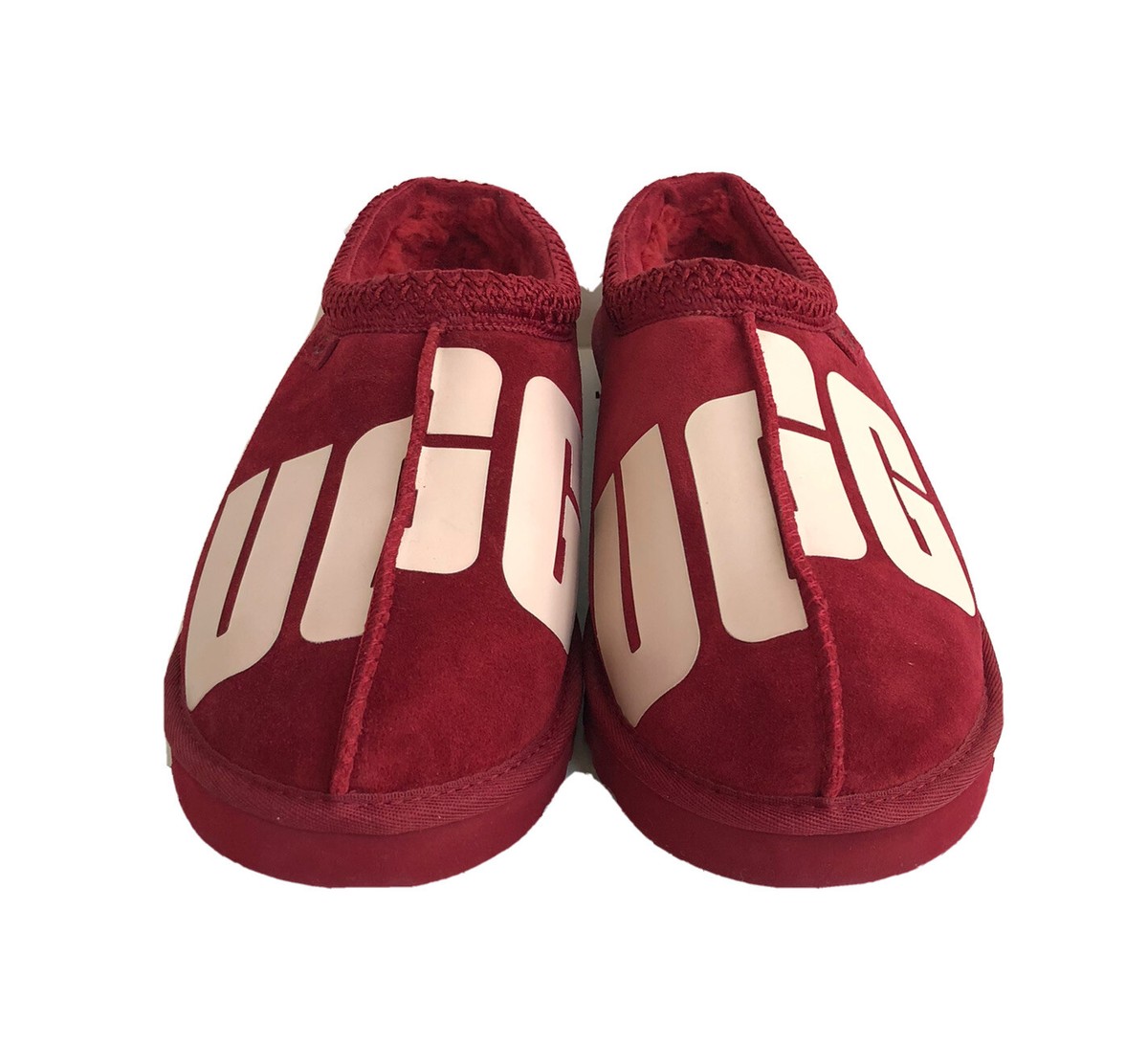 UGG Men\'s  Tasman chopd logo low top leather slippers red men\'s size 11 Tasman LTA Slipper | MJ Footwear main image 3