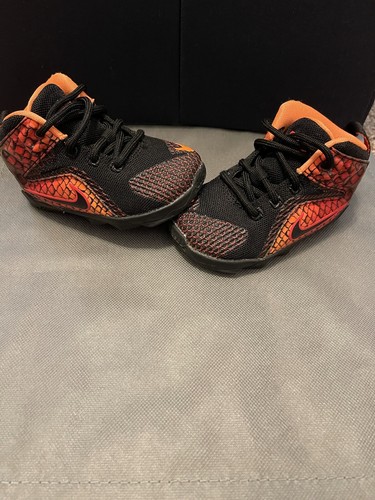 lebron 12 black and orange