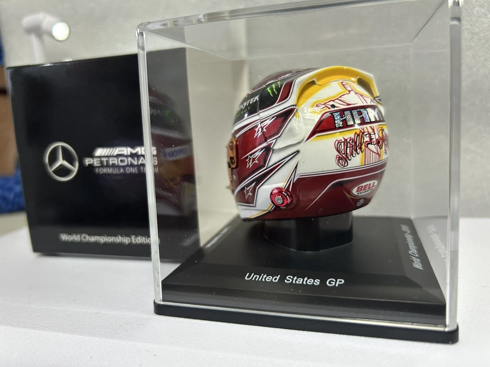 Lewis Hamilton Mercedes F1 2019 USA GP Exclusivo WC Helmet 1/5 - Imagen 4 de 4