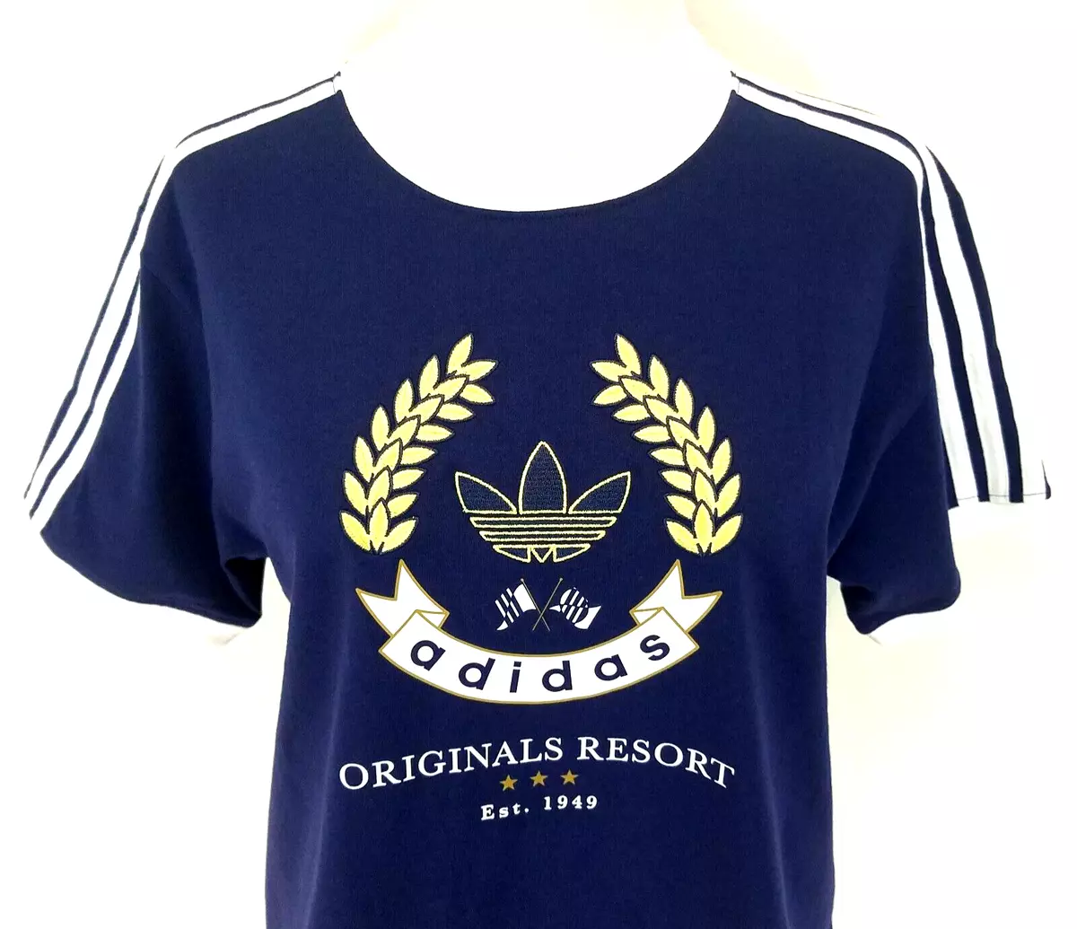 Navy adidas shirt top