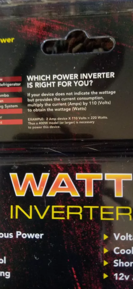 Whistler inverter XP200I 200 Watt Continuous Power inverter USBport emergency pw - Image 4 of 4