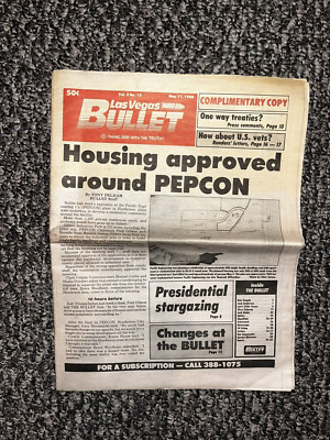 LAS VEGAS BULLET NEWSPAPER  Bob Stupak Publisher May 11, 1988  Vol. 2 No. 15