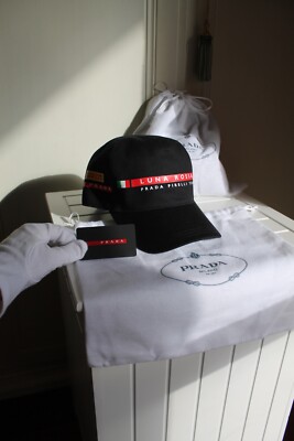 Cappello Prada America's cup, Luna Rossa, PRADA PIRELLI TEAM, Brand New,  Nero