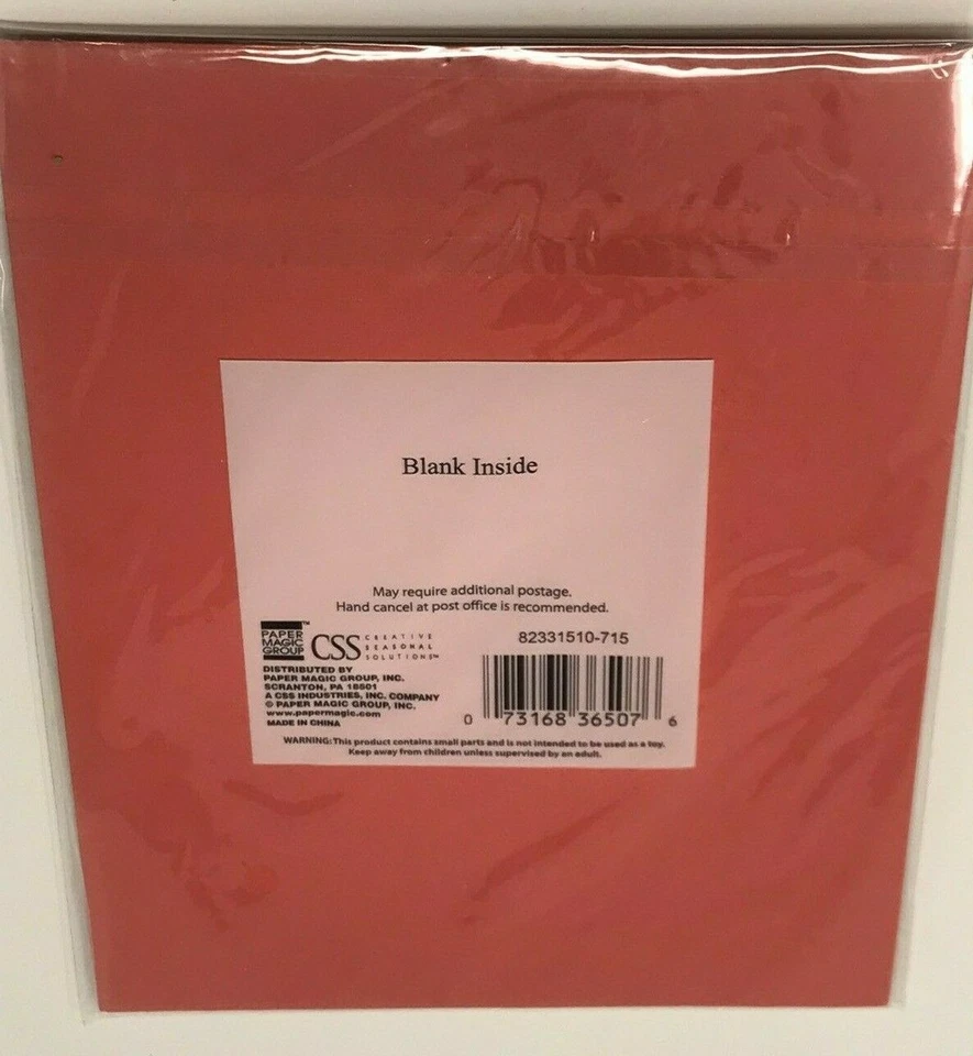 3D ALL OCCASIONS BLANK GREETING CARD WITH ENVELOPE WRAPPED STRIPED PRESENT GIFT - Image 2 of 3