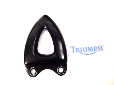 Triumph Triple Vitesse 1050 Droit Pilotes Pied Peg Plaque Talon Noir As Montré - Photo 1/4