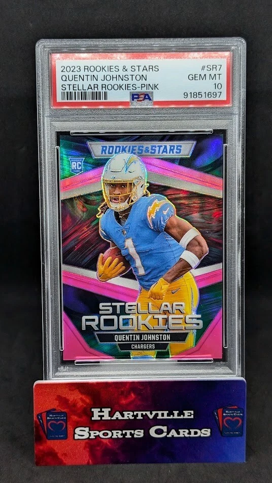 Quentin Johnston Panini Rookies & Stars Stellar Rookies #SR7 Pink