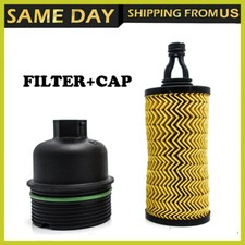 New Oil Filter +Cap 287289 311401 Fit For Maserati Ghibli Levante 3.0L 2014-2018