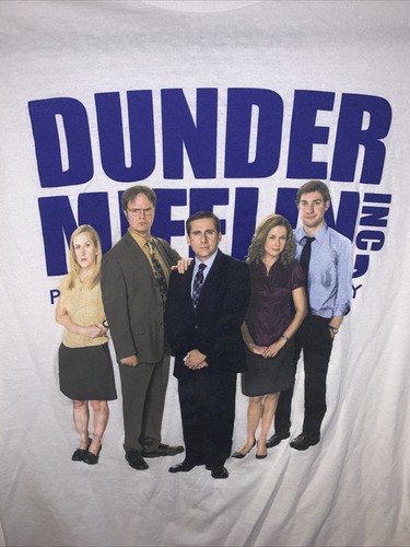 The Office Dunder Mifflin Paper Company White T-Shirt M #90. - Picture 2 of 5