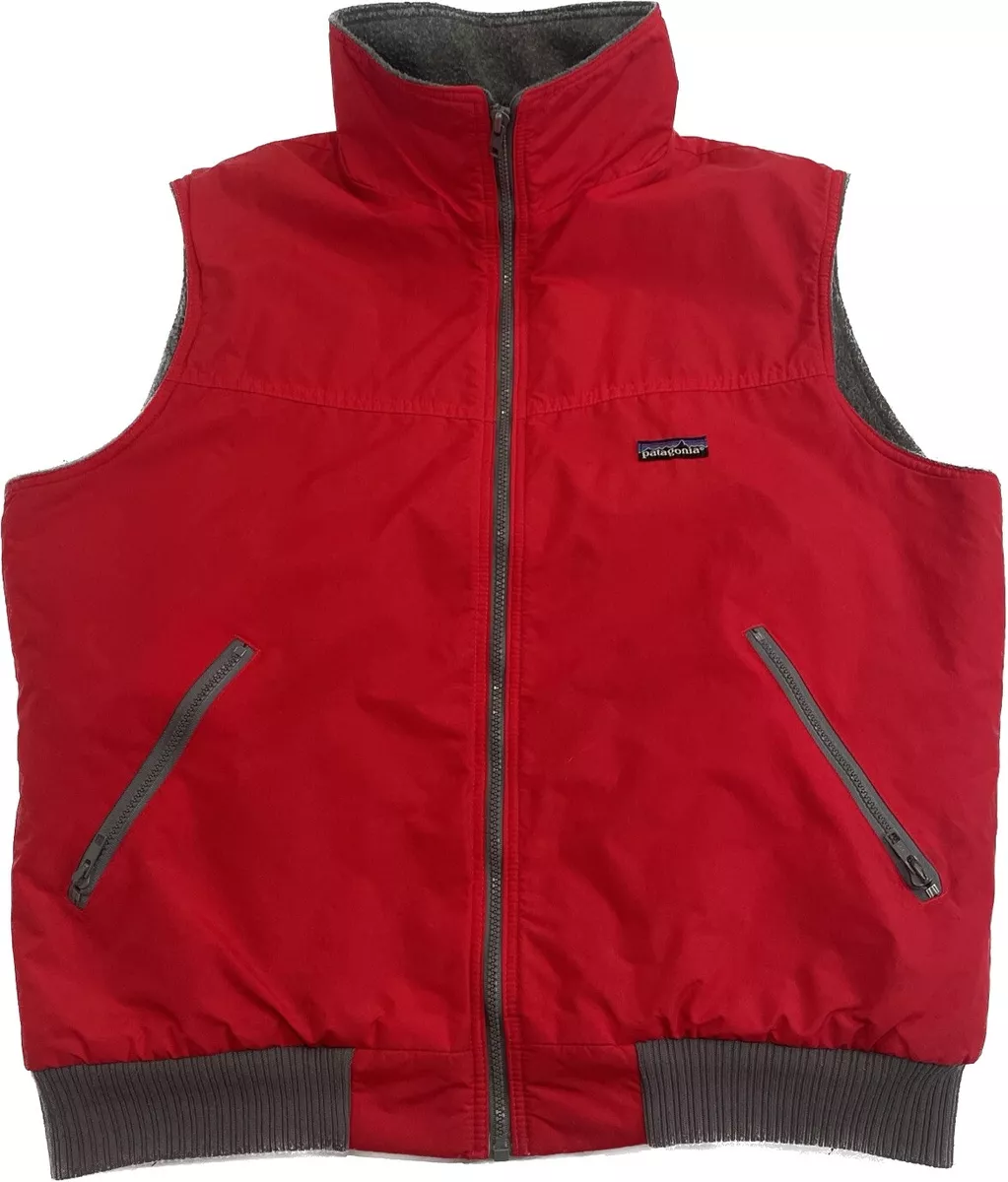 Vintage Patagonia Men s XL Vest Red Fleece Lined 1980 s eBay