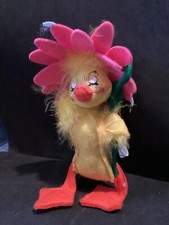 ANNALEE EASTER DUCK WITH CUTE PINK HAT 2014 7 INCH EYES CLOSED