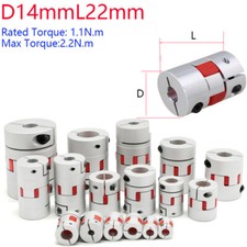 D14mm L22mm Broe New 3/4/5MM CNC Flexible Plum Coupling Shaft Coupler Connect