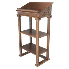 Art Nouveau Style Carved  Oak Podium Stand Music Stand MINT!