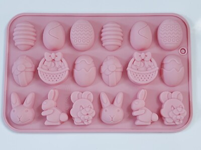 Easter Bunny Egg Chocolate Cookie Biscuit Cake Candy Silicone Baking Mold Mould 