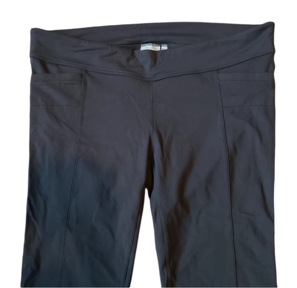 Athleta Maternity Metro Leggings Yoga Pants Black XL Black High Waist Rise - Image 2 of 4