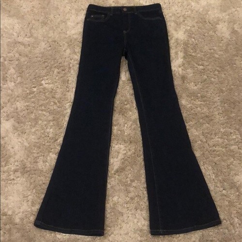 Topshop Moto Tally High Rise Dark Wash 